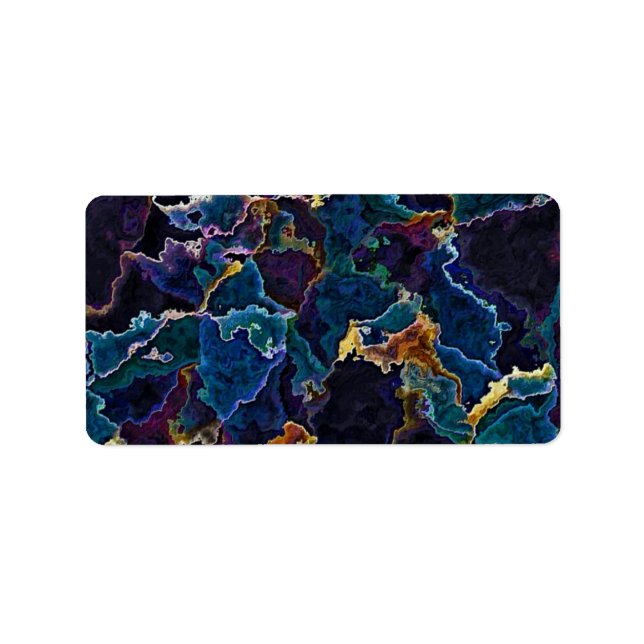 Ölteppich Adressaufkleber (Vorne)