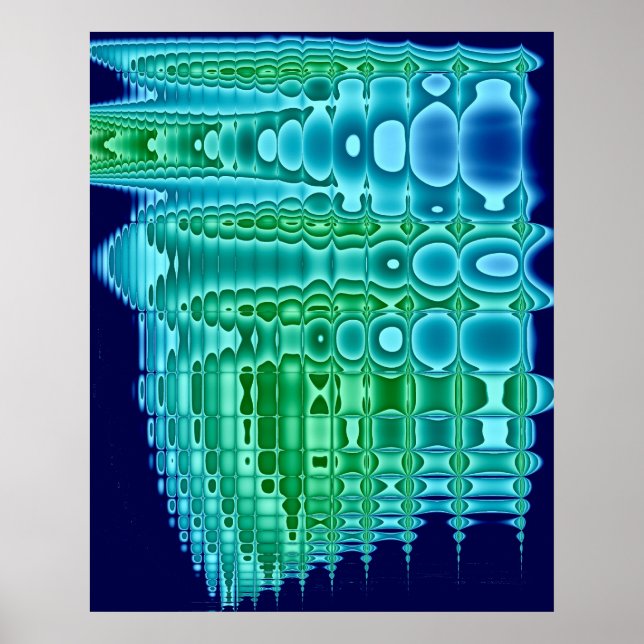 Ölteppich auf Waschbrett Poster (Vorne)