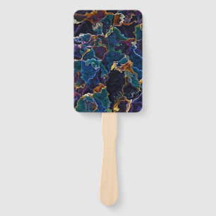 Ölteppich-Handfan Fächer