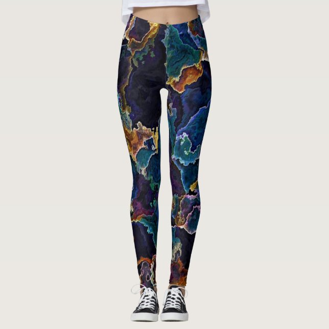 Ölteppich Leggings (Vorderseite)