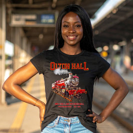 Olton Hall Vintag Steam Train English Locomotive T-Shirt