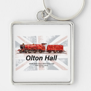 Olton Hall Vintage-Dampflokomotive Schlüsselanhänger