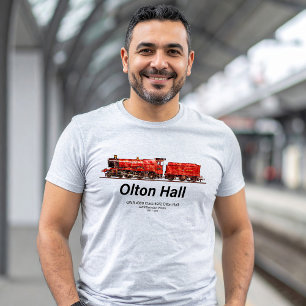 Olton Hall Vintage-Dampflokomotive T-Shirt