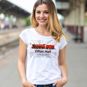 Olton Hall Vintage-Dampflokomotive  T-Shirt