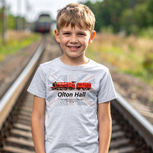 Olton Hall Vintage-Dampflokomotive T-Shirt