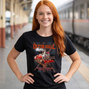 Olton Hall Vintage-Dampflokomotive  T-Shirt