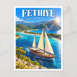 Ölüdeniz Blue Lagoon Fethiye Türkei Souvenir Postkarte