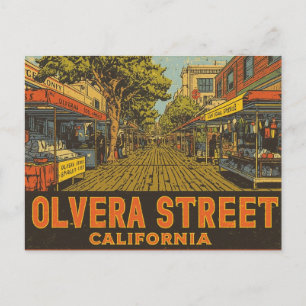 Olvera Street Kalifornien Postkarte