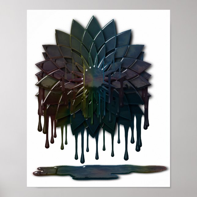 Ölverschüttungsdruck Poster (Vorne)