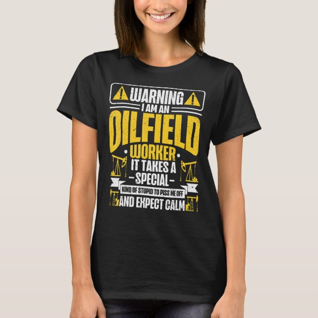 Ölvorkommen in Ölfeldern, Ölfeld, Mülleimer T-Shirt (Vorderseite)