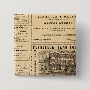 Ölwerbung in New York und Pennsylvania Button