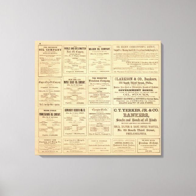 Ölwerbung Leinwanddruck (Vorderseite)