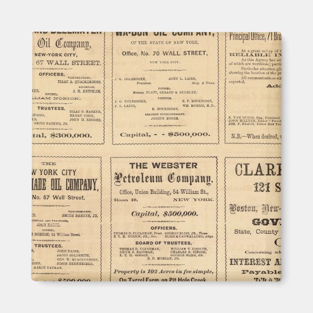 Ölwerbung Magnet (Vorne)