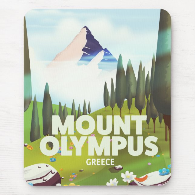 Olymp Berg Griechenland Mousepad (Vorne)