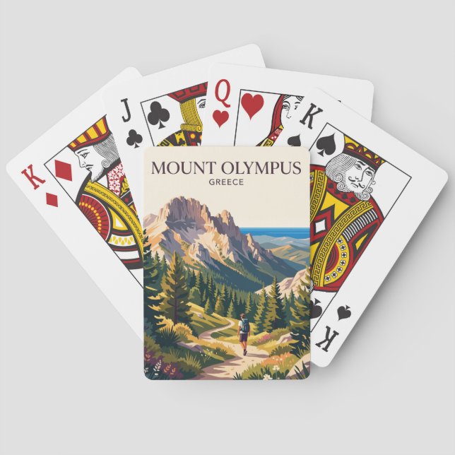 Olymp Berge Griechenland Spielkarten (Rückseite)