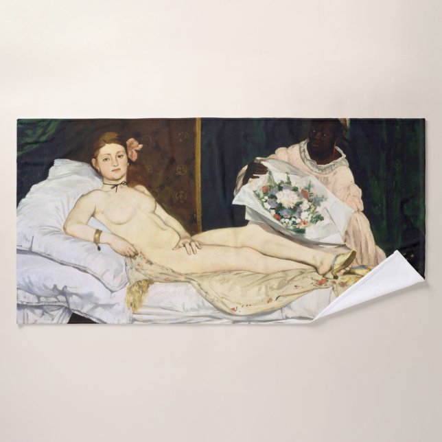 Olympia, Edouard Manet, 1863 Badehandtuch (Badehandtuch)