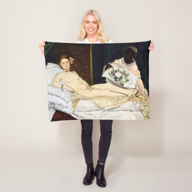 Olympia, Edouard Manet, 1863 Fleecedecke (Beispiel)