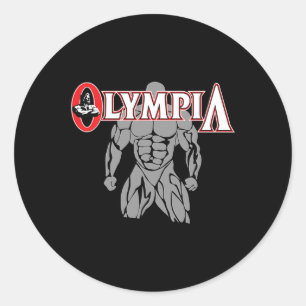 Olympia für Männer Fitness Bodybuilding 1 Runder Aufkleber