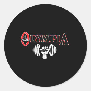 Olympia für Männer Fitness Bodybuilding 3 Runder Aufkleber