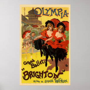 Olympia-großartiges Ballett Brighton Poster