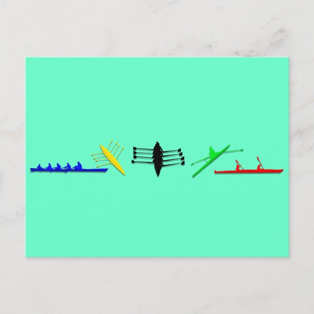 Olympia Mens Athlete Rowing Womens Sports Postkarte (Vorderseite)