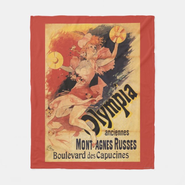 Olympia-Nachtklub-Mädchen-zusammenstoßende Becken Fleecedecke (Vorderseite)