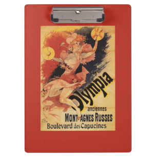 Olympia-Nachtklub-Mädchen-zusammenstoßende Becken Klemmbrett