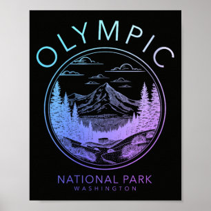 Olympia Nationalpark Washington PNW Damen Poster