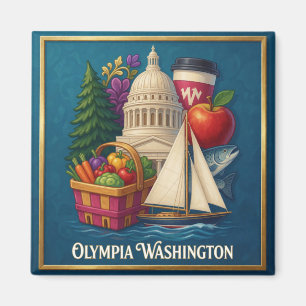 Olympia Pacific Northwest Reise Magnet