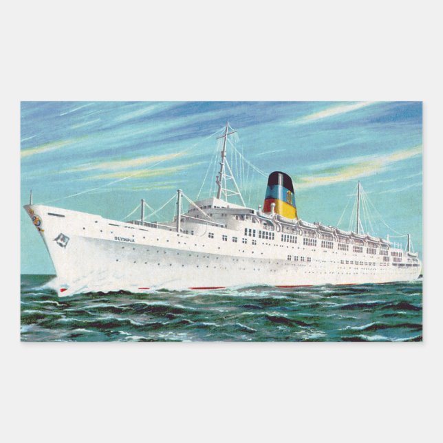 Olympia Rechteckiger Aufkleber (Vorderseite)