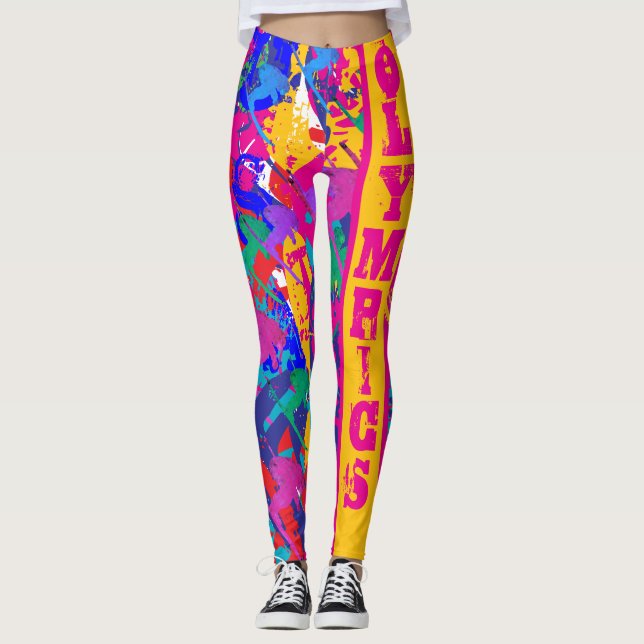 OLYMPIA-SKIFAHREN LEGGINGS (Vorderseite)