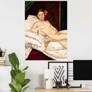 Olympia von Edouard Manet Poster