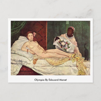 Olympia von Edouard Manet Postkarte