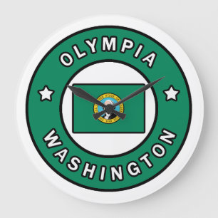 Olympia Washington Große Wanduhr