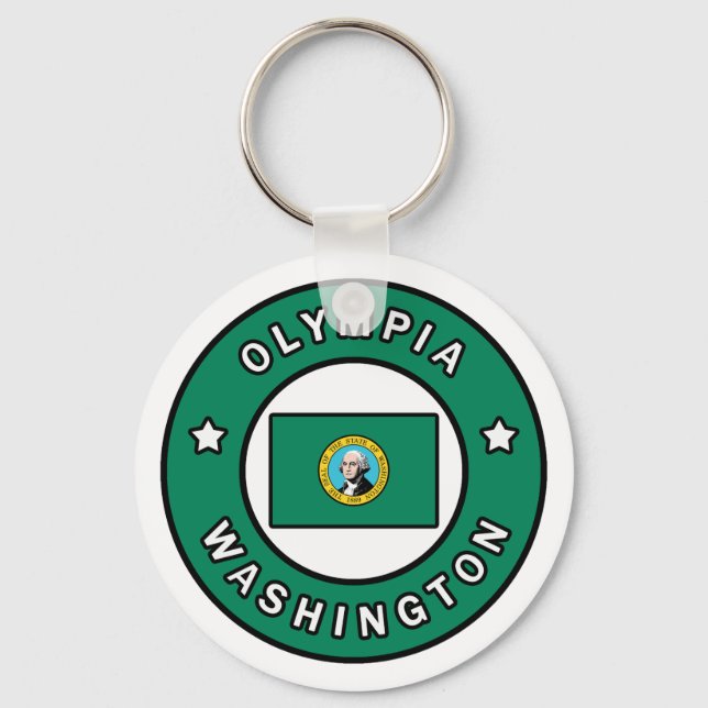 Olympia Washington Schlüsselanhänger (Vorderseite)