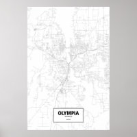 Olympia, Washington (schwarz auf weiß)