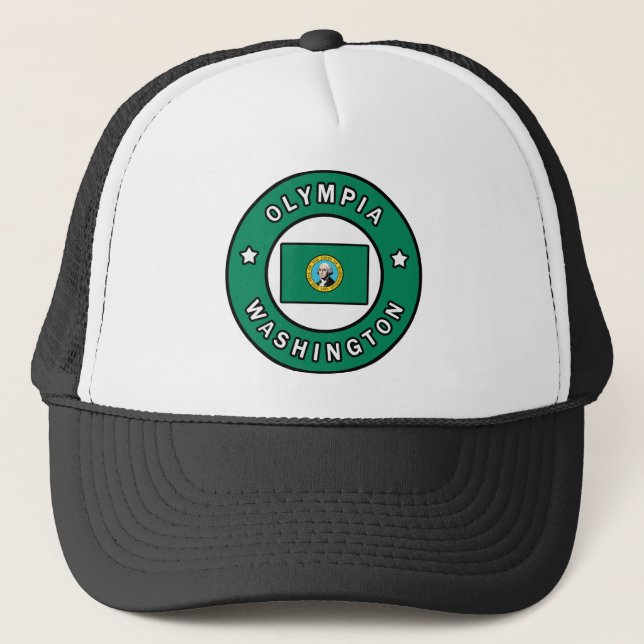 Olympia Washington Truckerkappe (Vorderseite)