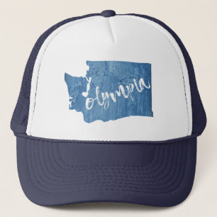 Olympia Washington Wood Grain Truckerkappe