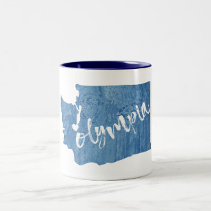 Olympia Washington Wood Grain Zweifarbige Tasse