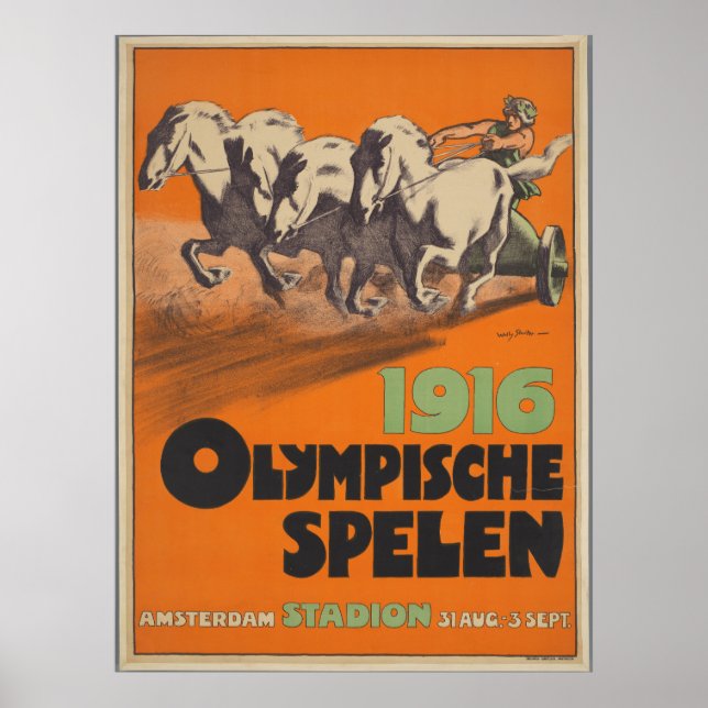 Olympiade 1916 poster (Vorne)