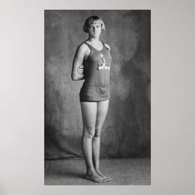 Olympiasieger Swimmer, 20er Poster (Vorne)