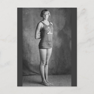 Olympiasieger Swimmer, 20er Postkarte