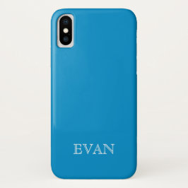 OLYMPIC BLUE Solid Background iPhone X Fall Case-Mate iPhone Hülle