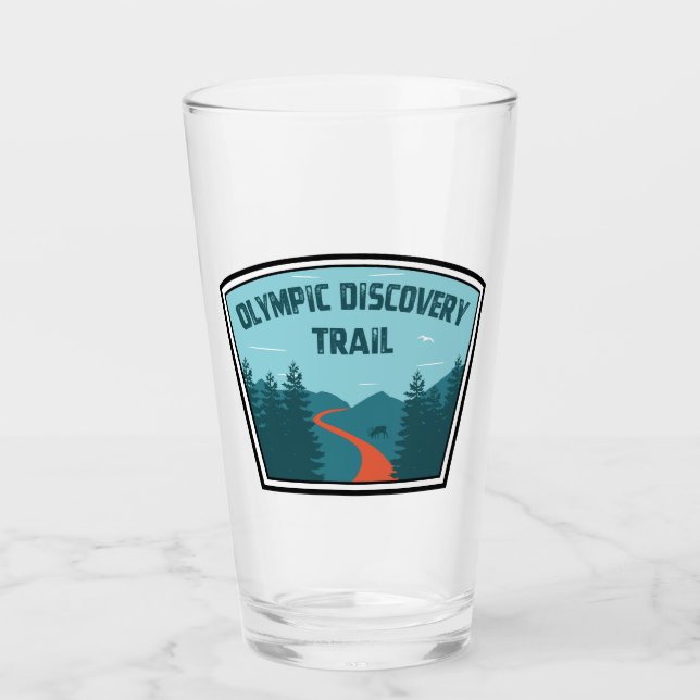 Olympic Discovery Trail Washington Staat Glas (Vorderseite)
