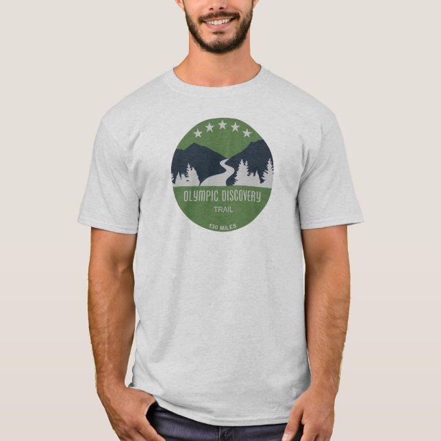 Olympic Discovery Trail Washington Staat T-Shirt (Vorderseite)