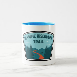 Olympic Discovery Trail Washington State Zweifarbige Tasse