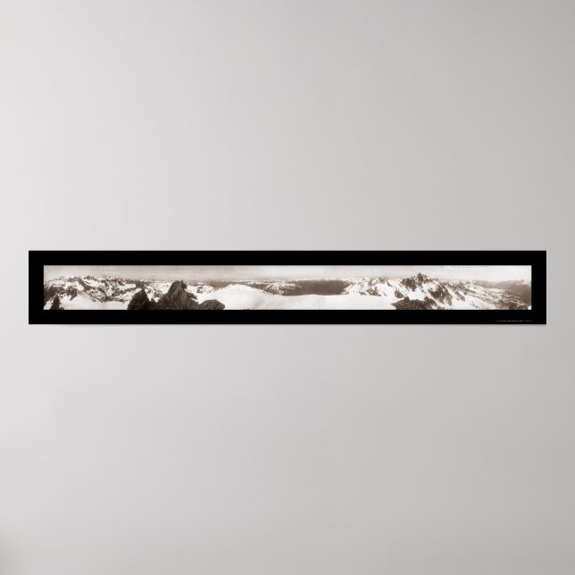 Olympic Mountains WA Foto 1907 Poster (Vorne)