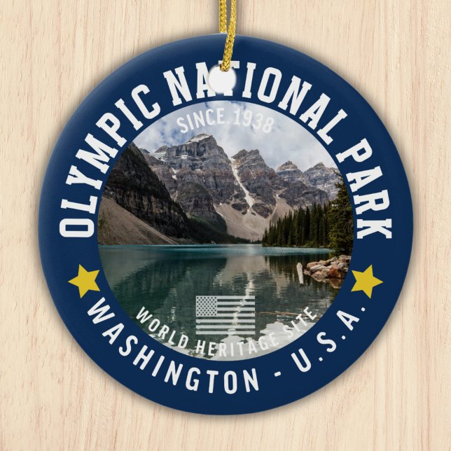 Olympic Naional Park Photo Forest Landscape Keramik Ornament (Von Creator hochgeladen)