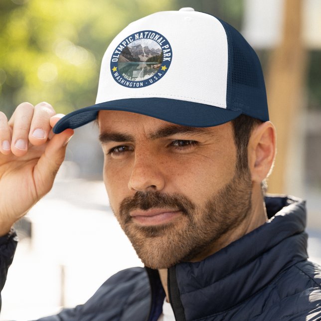 Olympic Naional Park Photo Mountain Landscape Truckerkappe (Von Creator hochgeladen)