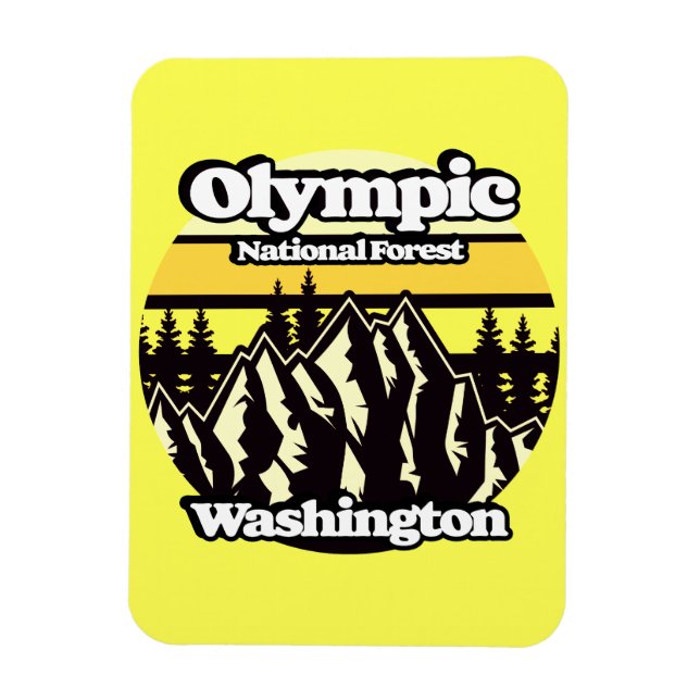 Olympic National Forest, Washington Magnet (Vertikal)